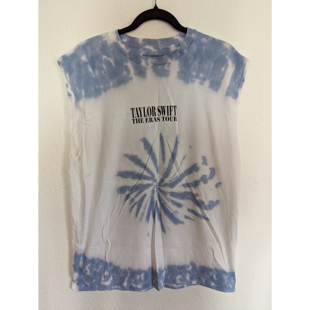 Taylor Swift Eras Tour Sleeveless Tank Top Tie Dye Merch T-Shirt Large Adult